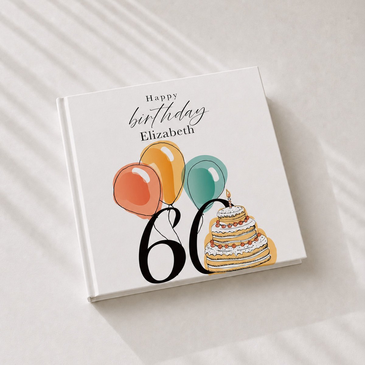 Personalised 60th Birthday Keepsake Book
